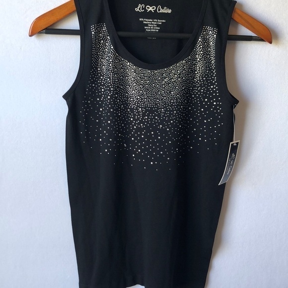 nwt LC Couture S/M Tank Top with Some Sparkle - Picture 2 of 5